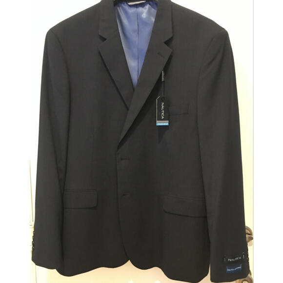 Nautica Men's Navy Blazer with Blue Lining
